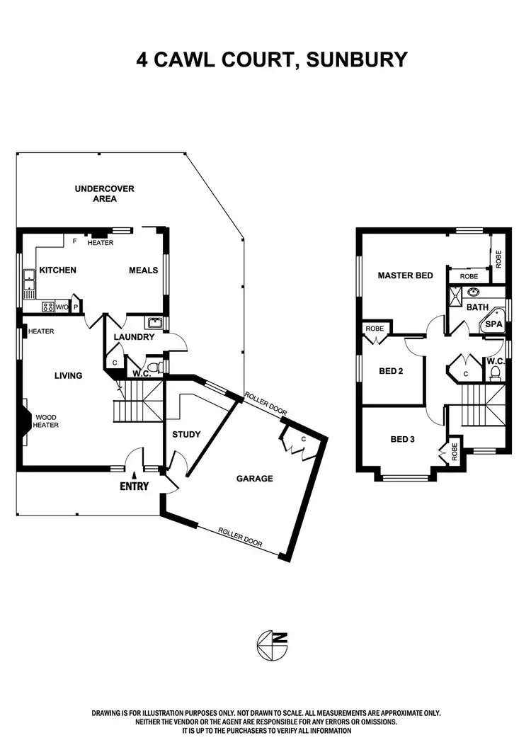 Floorplan of Homely house listing, 4 Cawl Court, Sunbury VIC 3429