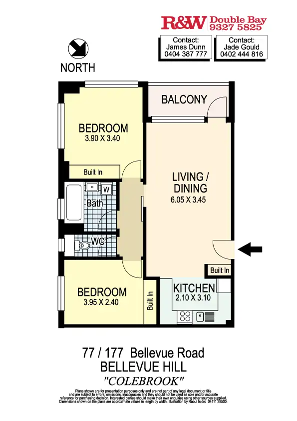 Floorplan of Homely apartment listing, 77/177 Bellevue Road, Bellevue Hill NSW 2023