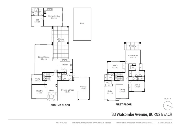 Floorplan of Homely house listing, 33 Watcombe Ave, Burns Beach WA 6028