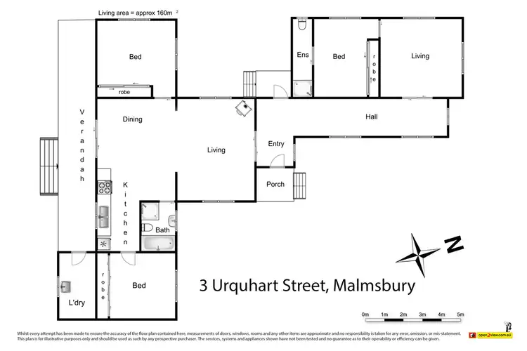 Floorplan of Homely house listing, 3 Urquhart Street, Malmsbury VIC 3446