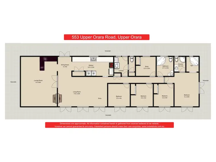 Floorplan of Homely rural property listing, 553 Upper Orara Road, Upper Orara NSW 2450
