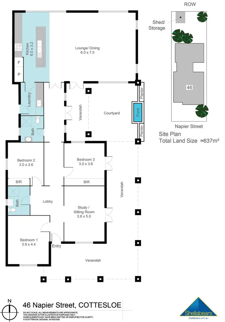 Floorplan of Homely house listing, 46 Napier Street, Cottesloe WA 6011