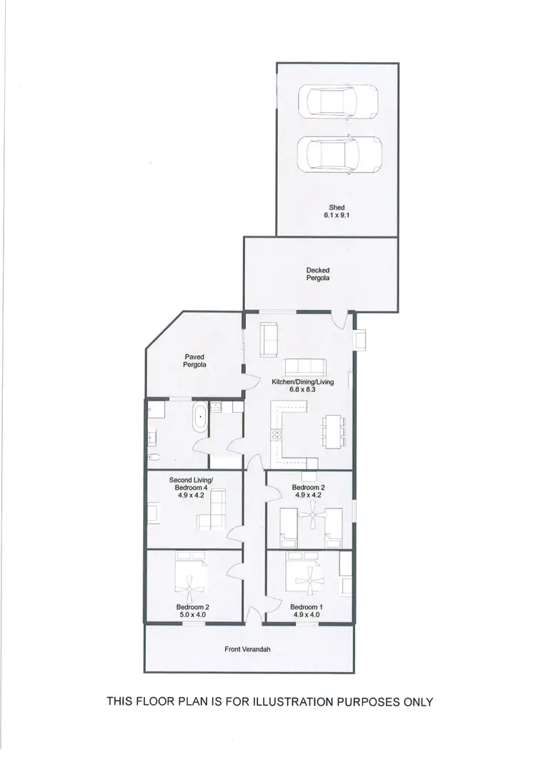 Floorplan of Homely house listing, 7 MACDONNELL STREET, Naracoorte SA 5271