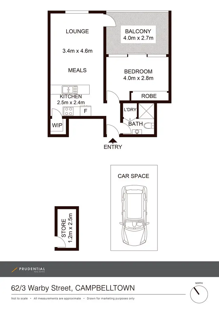 Floorplan of Homely unit listing, 62/3-9 Warby Street, Campbelltown NSW 2560