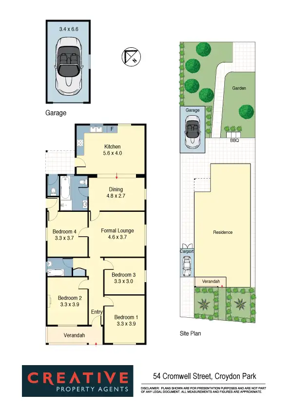 Floorplan of Homely house listing, 54 CROMWELL STREET, Croydon Park NSW 2133