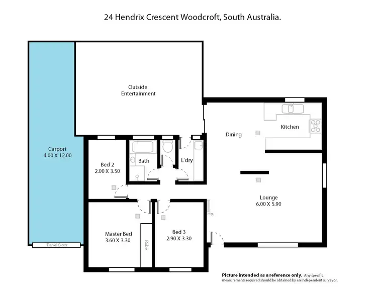 Floorplan of Homely house listing, 24 Hendrix Crescent, Woodcroft SA 5162