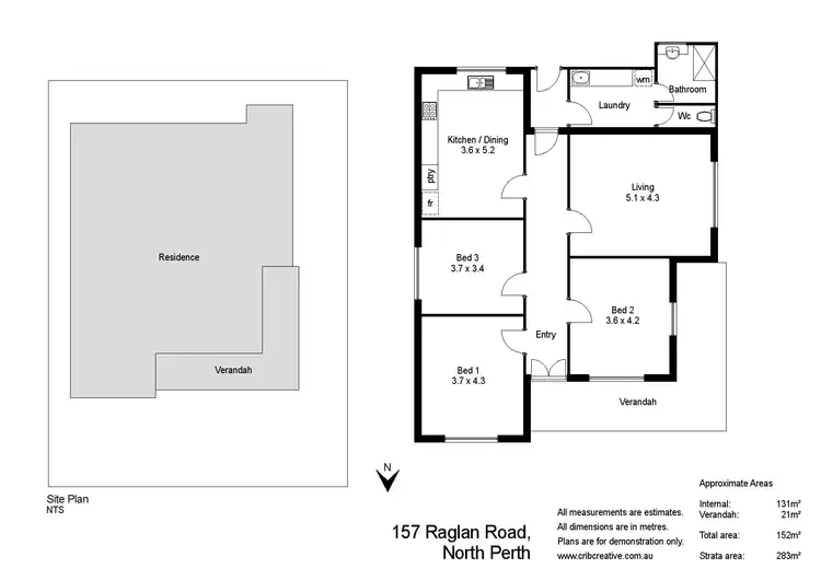 Floorplan of Homely house listing, 157 Raglan Road, North Perth WA 6006