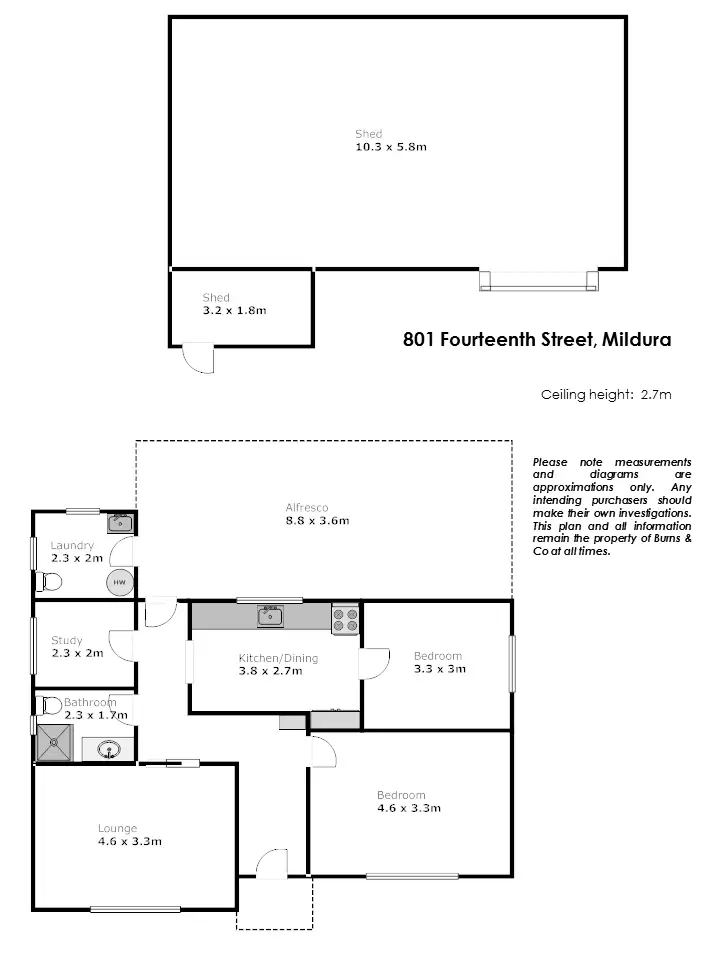 Floorplan of Homely house listing, 801 Fourteenth Street, Mildura VIC 3500
