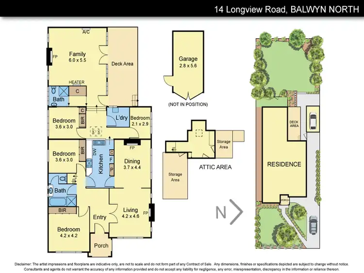 Floorplan of Homely house listing, 14 Longview Road, Balwyn North VIC 3104