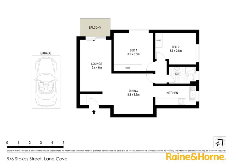 Floorplan of Homely apartment listing, 9/6 Stokes Street, Lane Cove NSW 2066