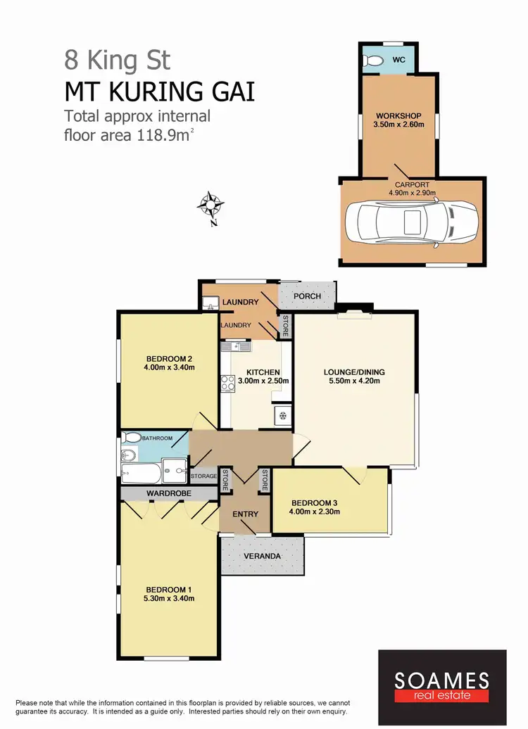 Floorplan of Homely house listing, 8 King Street, Mount Kuring-gai NSW 2080