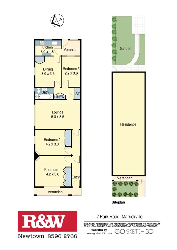 Floorplan of Homely house listing, 2 Park Road, Marrickville NSW 2204