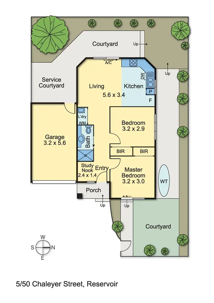 Floorplan of Homely townhouse listing, 5/50 Chaleyer Street, Reservoir VIC 3073