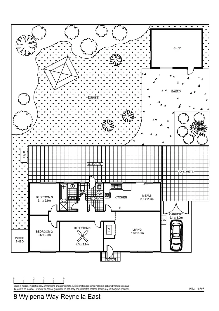 Floorplan of Homely house listing, 8 Wylpena Way, Reynella East SA 5161