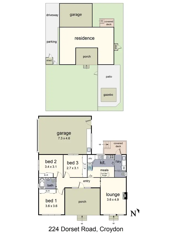 Floorplan of Homely house listing, 224 Dorset Road, Croydon VIC 3136