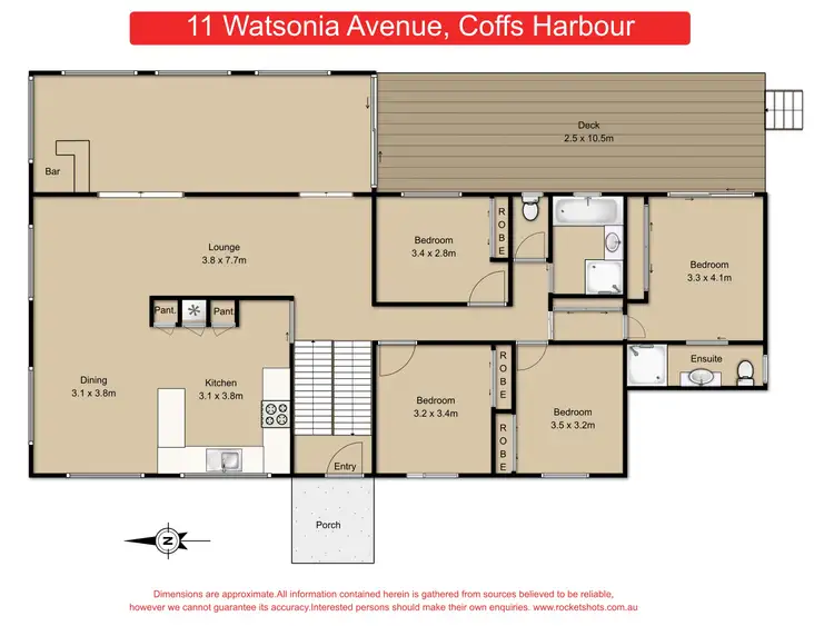 Floorplan of Homely house listing, 11 Watsonia Avenue, Coffs Harbour NSW 2450