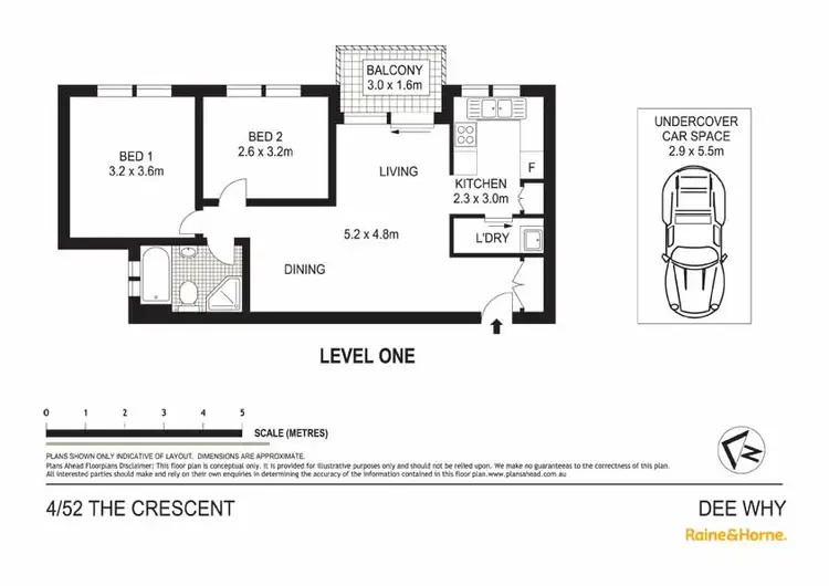 Floorplan of Homely unit listing, 4/52 The Crescent, Dee Why NSW 2099