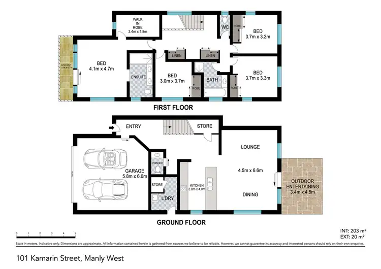 Floorplan of Homely house listing, 101 KAMARIN STREET, Manly West QLD 4179