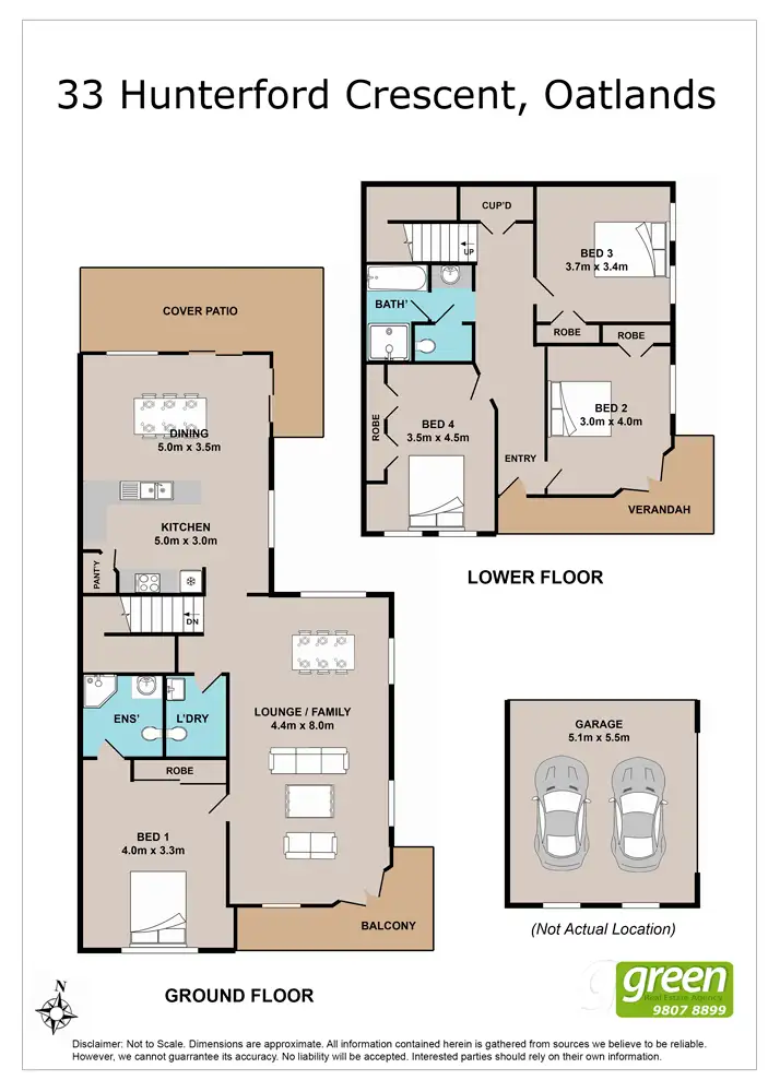 Floorplan of Homely house listing, 33 Hunterford Crescent, Oatlands NSW 2117