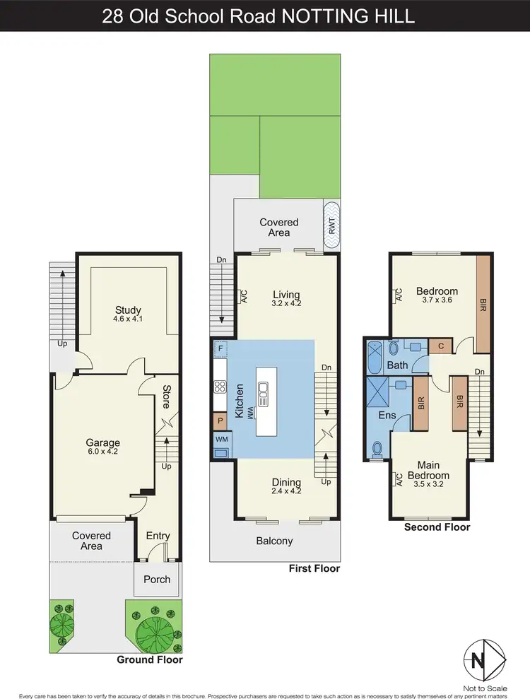 Floorplan of Homely townhouse listing, 28 Old School Road, Notting Hill VIC 3168