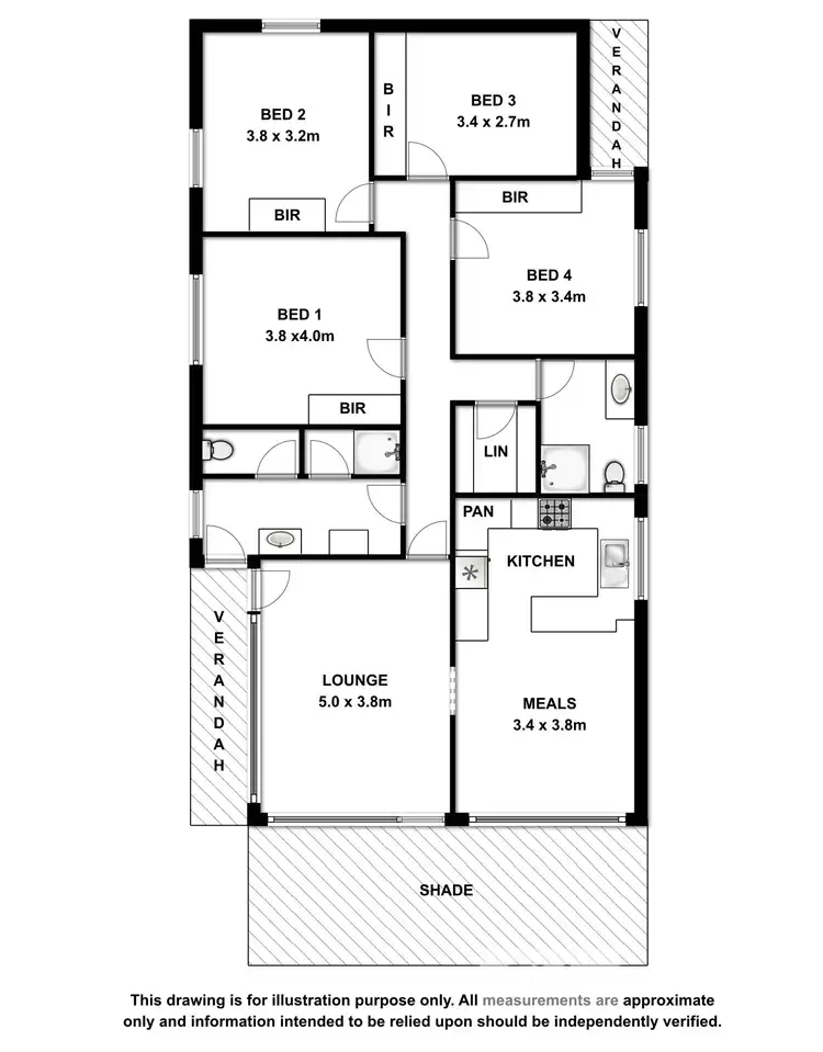 Floorplan of Homely house listing, 4 Wrattonbully road, Robe SA 5276