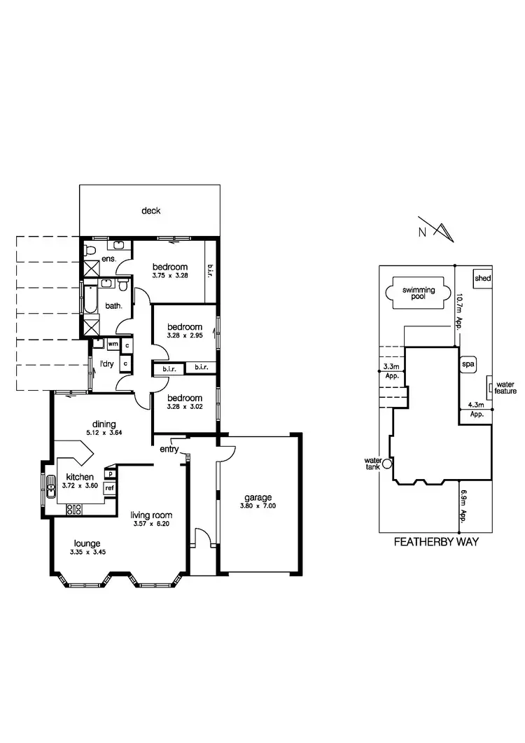 Floorplan of Homely house listing, 56 Featherby Way, Altona Meadows VIC 3028