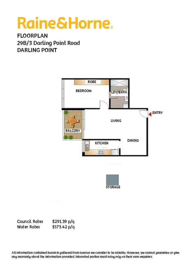Floorplan of Homely apartment listing, 29B/3 Darling Point Road, Darling Point NSW 2027