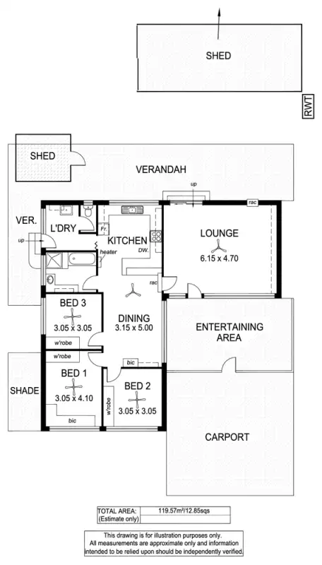 Floorplan of Homely house listing, 62 Francis Street, North Brighton SA 5048