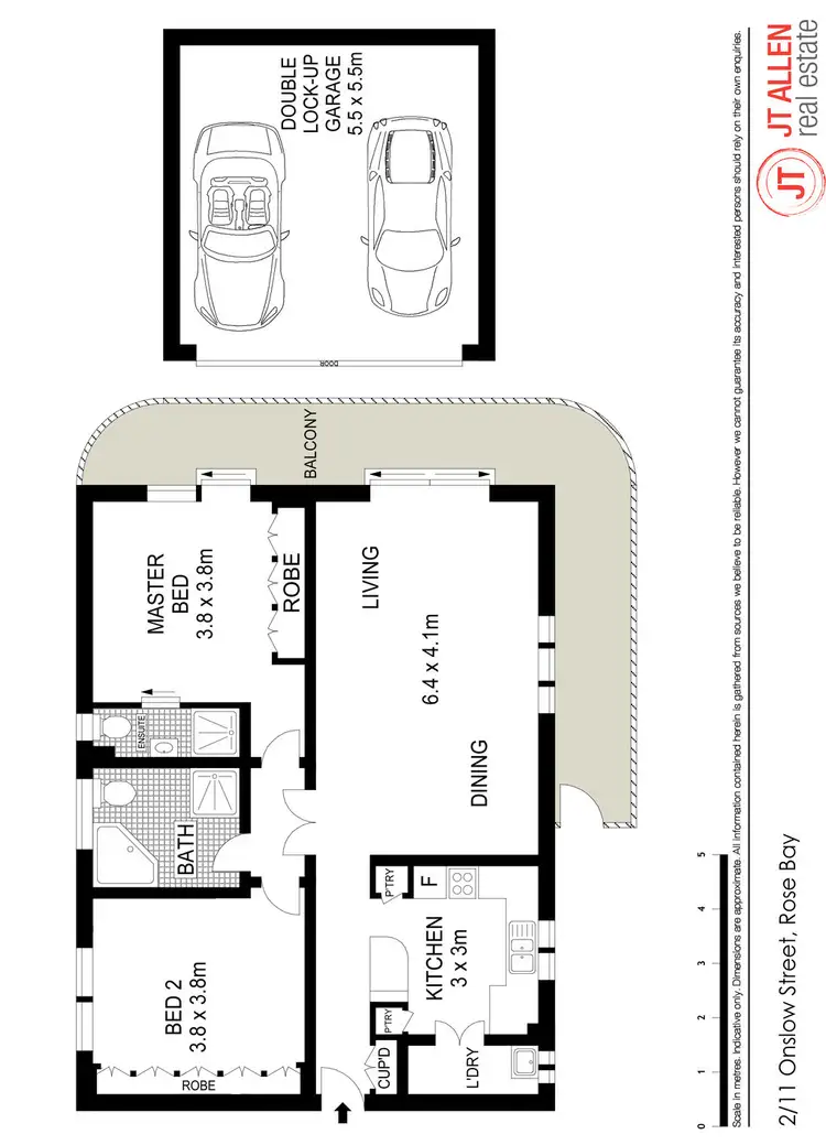 Floorplan of Homely apartment listing, 2/11 Onslow Street, Rose Bay NSW 2029
