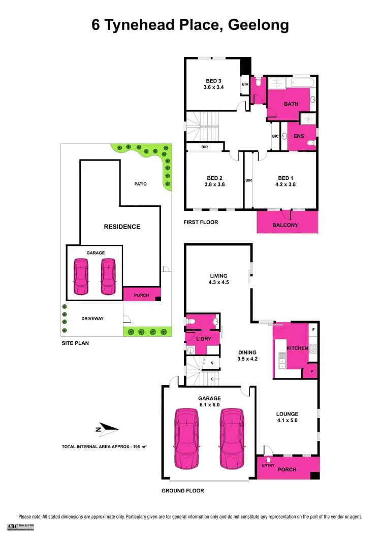 Floorplan of Homely house listing, 6 Tynehead Place, Geelong VIC 3220