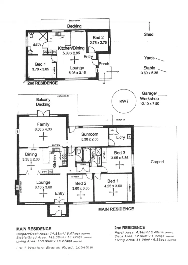 Floorplan of Homely house listing, 69 Western Branch Road, Lobethal SA 5241