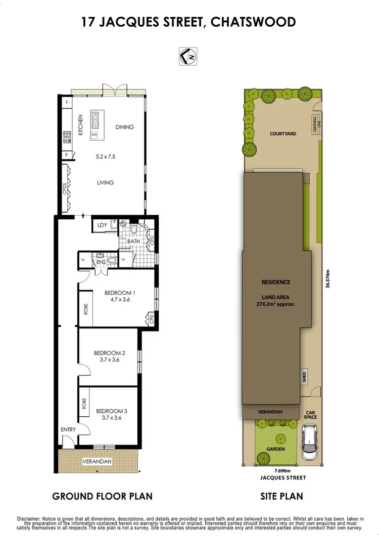 Floorplan of Homely house listing, 17 Jacques Street, Chatswood NSW 2067