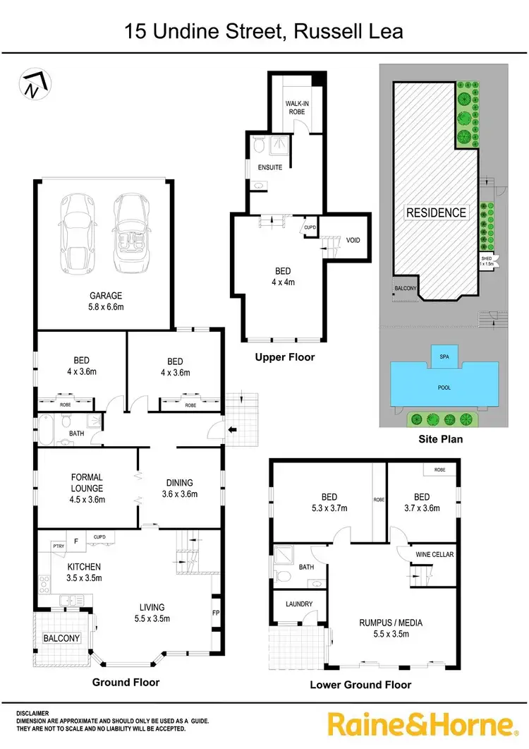 Floorplan of Homely house listing, 15 Undine Street, Russell Lea NSW 2046