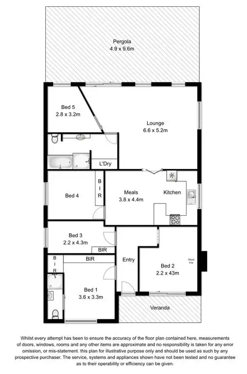 Floorplan of Homely house listing, 4 Morphett Street, Robe SA 5276
