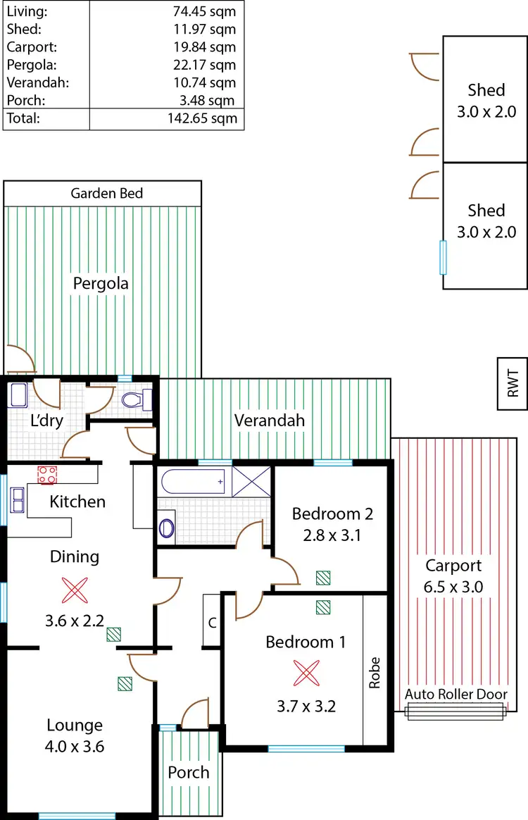 Floorplan of Homely unit listing, 8/15 Hazel Road, Salisbury East SA 5109