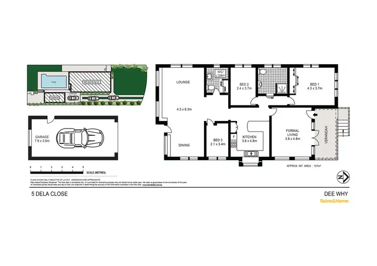 Floorplan of Homely house listing, 5 Dela Close, Dee Why NSW 2099