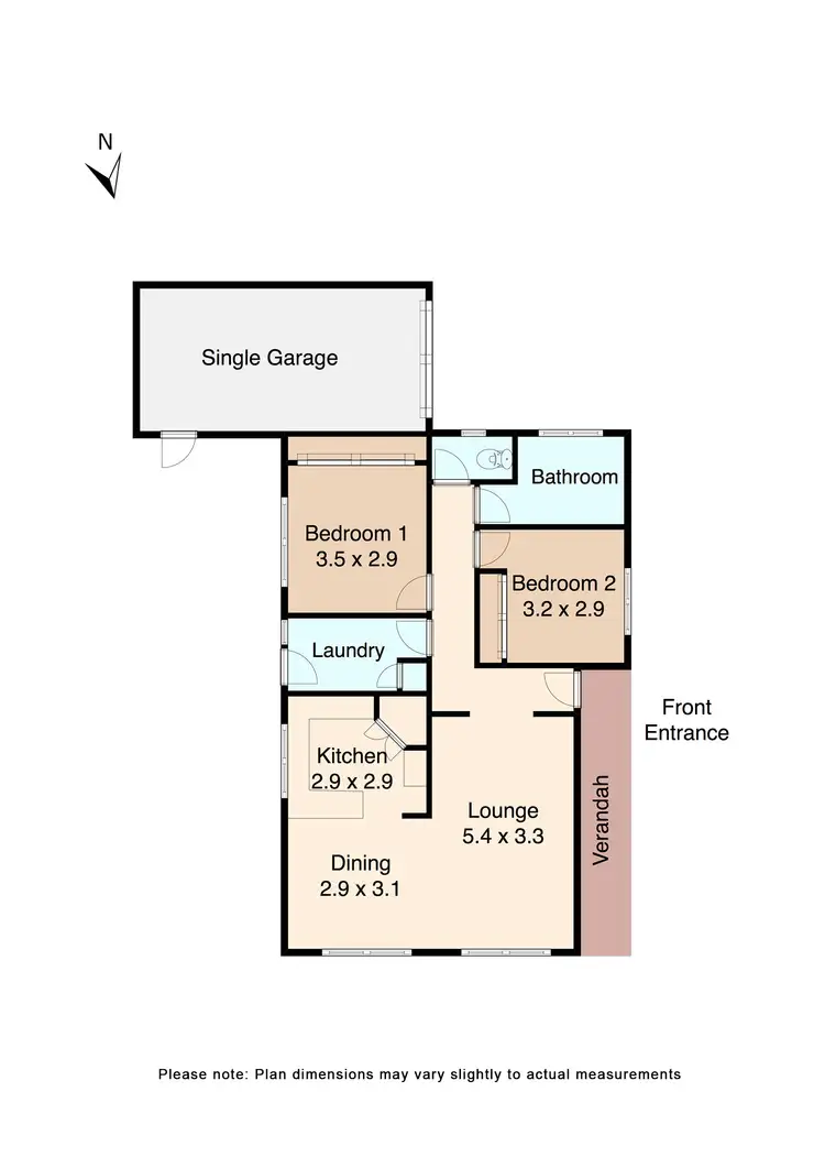 Floorplan of Homely house listing, 1/1 Adela Street, Wendouree VIC 3355