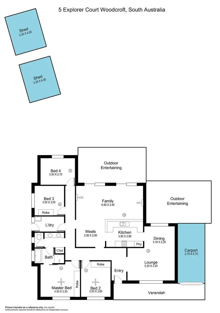 Floorplan of Homely house listing, 5 Explorer Court, Woodcroft SA 5162