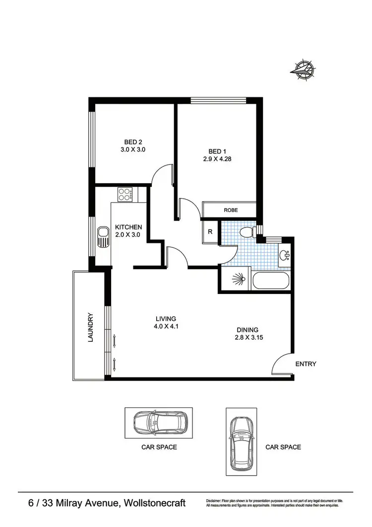 Floorplan of Homely apartment listing, 6/33 Milray Ave, Wollstonecraft NSW 2065