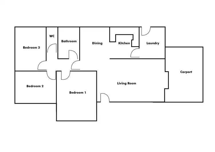 Floorplan of Homely house listing, 13 Isted Avenue, Hamilton Hill WA 6163