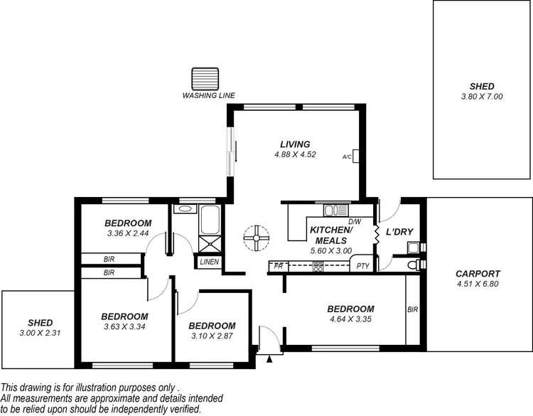 Floorplan of Homely house listing, 14 Barbara Avenue, Morphett Vale SA 5162