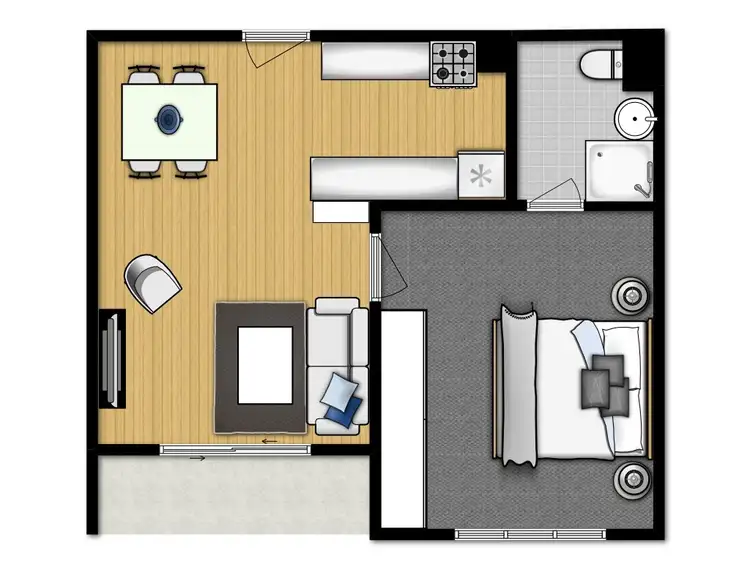 Floorplan of Homely unit listing, 10/37 Osborne Road, East Fremantle WA 6158