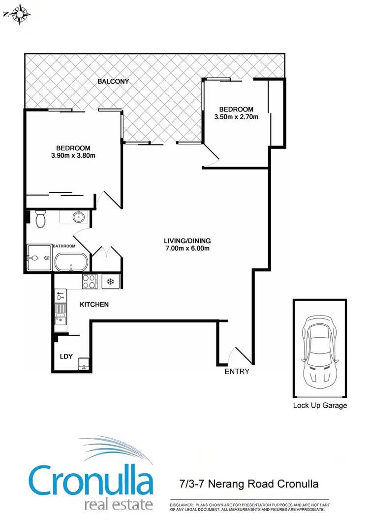 Floorplan of Homely apartment listing, 7/3-7 Nerang Road, Cronulla NSW 2230