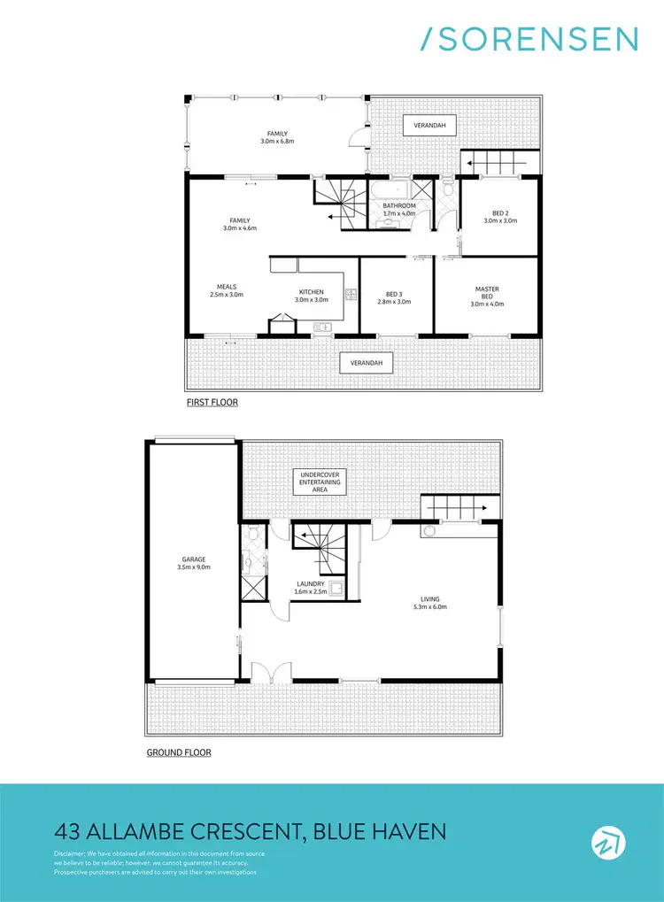 Floorplan of Homely house listing, 43 Allambee Crescent, Blue Haven NSW 2262