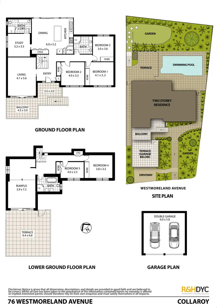 Floorplan of Homely house listing, 76 Westmoreland Avenue, Collaroy NSW 2097