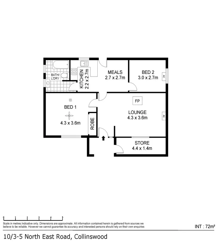 Floorplan of Homely unit listing, 10/3-5 North East Road, Collinswood SA 5081