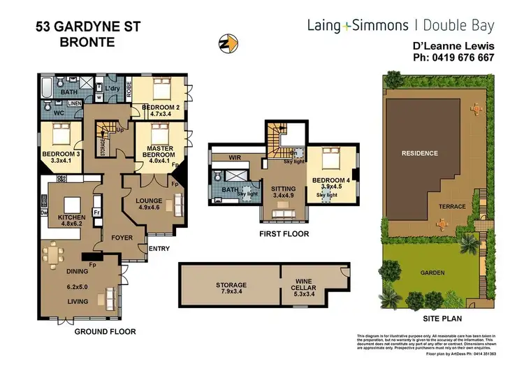 Floorplan of Homely house listing, 53 Gardyne Street, Bronte NSW 2024