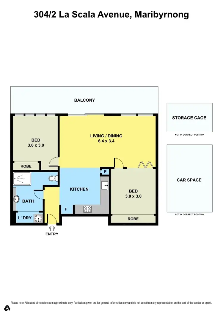 Floorplan of Homely apartment listing, 304/2 La Scala Avenue, Maribyrnong VIC 3032