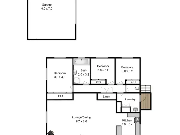 Floorplan of Homely house listing, 2 Banksia Street, Bicheno TAS 7215