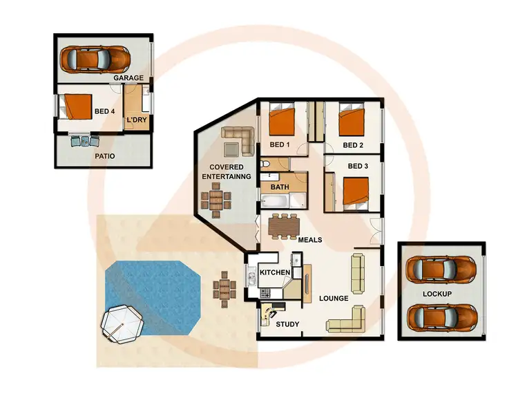 Floorplan of Homely house listing, 56 CENTAURUS CRESCENT, Regents Park QLD 4118